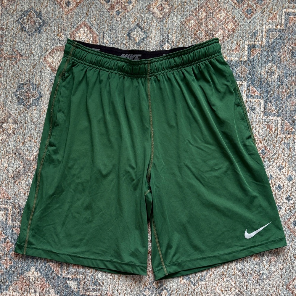 Nike Men's Dark Green Athletic Shorts